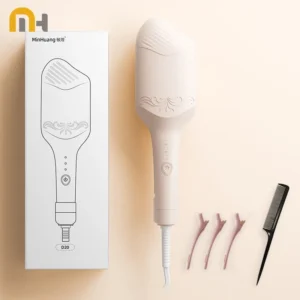 40mm Deep Wave Hair Crimper with Negative Ion - Adjustable Temperature Curling Iron for Long Lasting Wavy Hair, Anti-Frizz