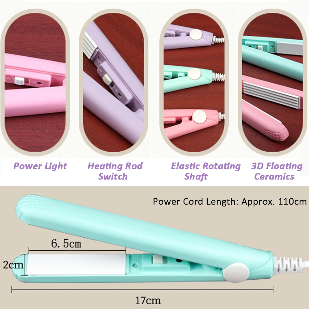 2024 Best Sell Mini Hair Curler Fluffy Splint Flat Iron Curling Corrugated Plate Pro Electric Hair Crimper For All Hair Lengths - Image 6