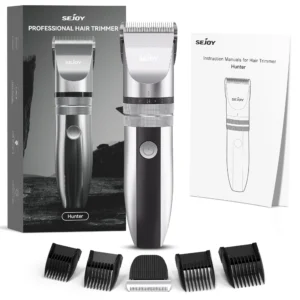 Sejoy Professional Hair Trimmer for Men Electric Beard Trimmer LED Hair Clipper Hair Cutter Machine Haircut Grooming Kit