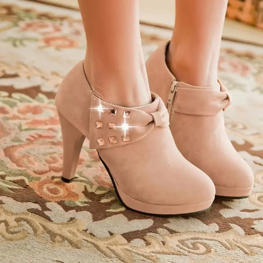 BLXQPYT 2026 Women's Apricot Pumps Platform High Heels Size 34-43 Ladies Party Shoes C-8 Big Size Sale C-8 - Image 5
