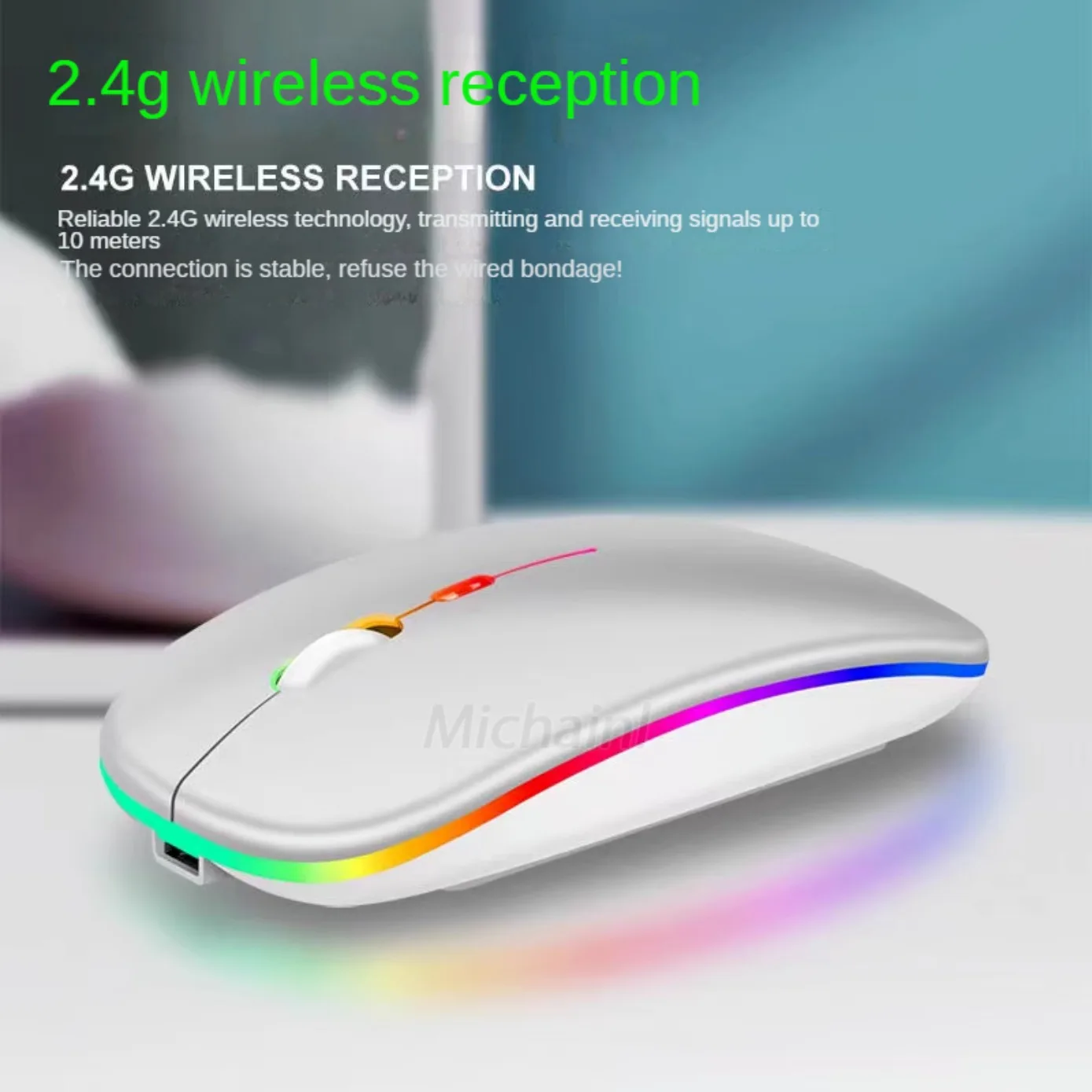 Wireless Mouse For Laptop PC Bluetooth Rechargeable Mouses Wireless Computer Silent Mice LED Backlit Ergonomic Gaming Mouse - Image 2