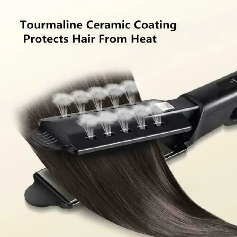 Dual Use Hair Straightener Curling Iron 4 Temperature Settings Portable Styling Tool for Straightening Curling Air Bangs - Image 5