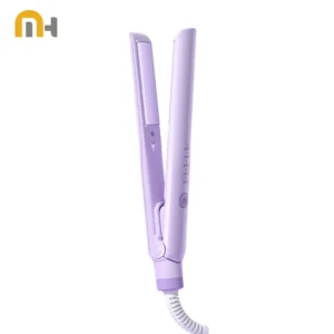 Professional Hair Straightener Curler Iron Negative Ions Temp Adjustable Styling Tool for Women Frizz Free Salon Results
