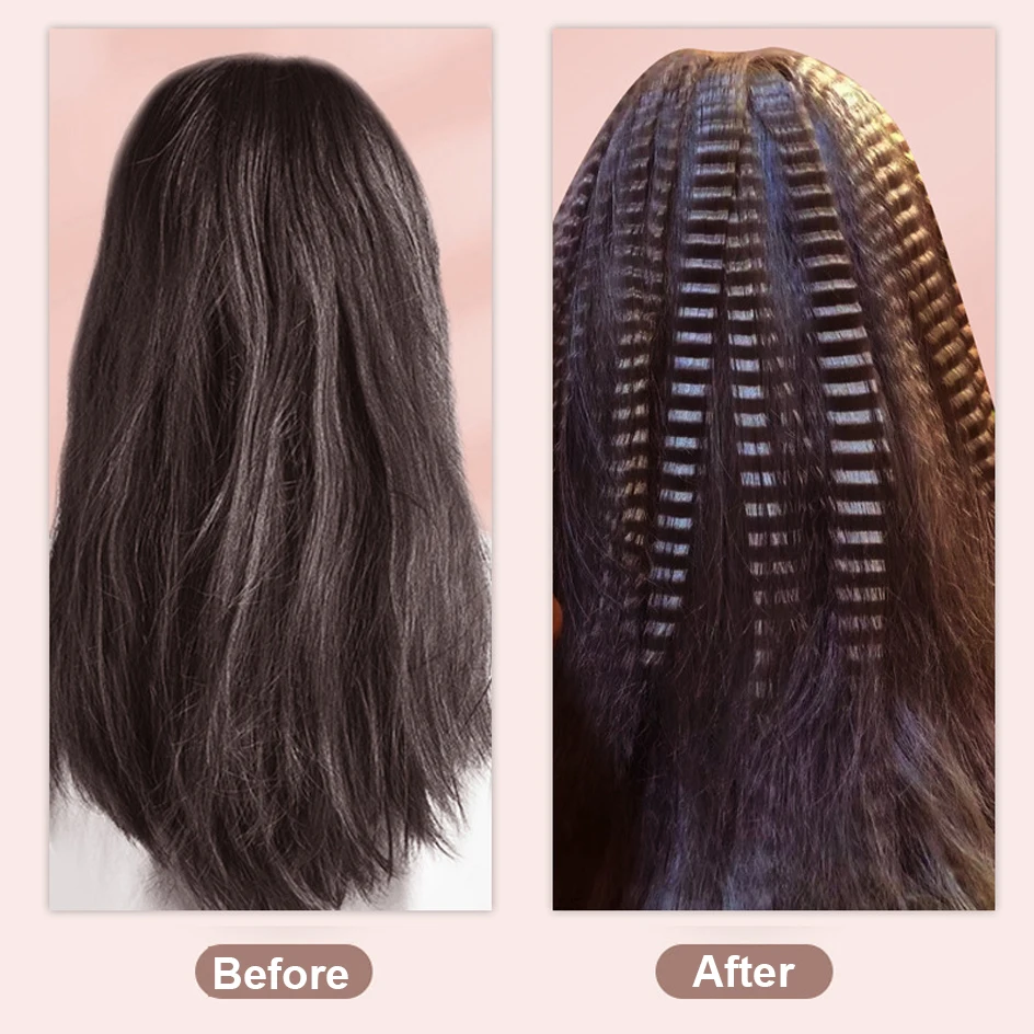 2024 Best Sell Mini Hair Curler Fluffy Splint Flat Iron Curling Corrugated Plate Pro Electric Hair Crimper For All Hair Lengths - Image 3