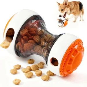 Interactive dog toys for small dogs - Adjustable Treat Dispensing Ball Food Dispenser Slow Feeder, Puppy Enrichment Training Toy