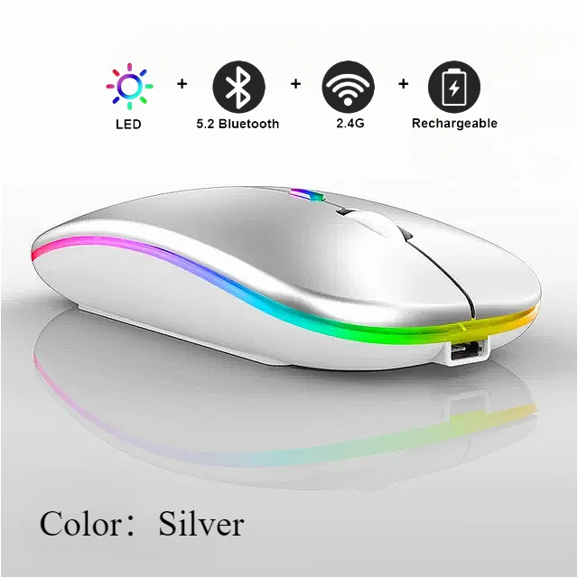Wireless Mouse For Laptop PC Bluetooth Rechargeable Mouses Wireless Computer Silent Mice LED Backlit Ergonomic Gaming Mouse - Image 8