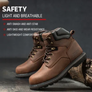 Lightweight Breathable Industrial Construction Sneakers Protective Shoes for Comfortable Work at Construction Site