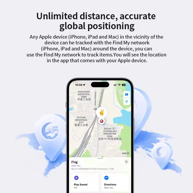 2026 GPS Bluetooth Airtag Smart Works With Android and iOS System Mini Locator Tag Tracker Finder - Image 4