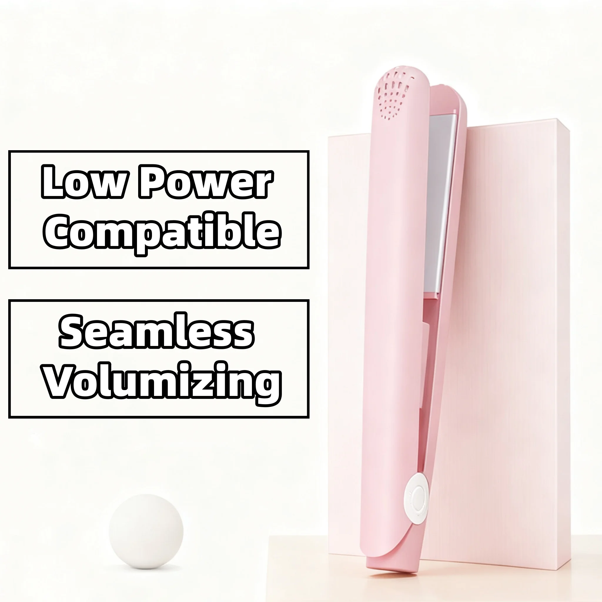 289--Small Hair Straightener & Curler Mini Portable Flat Iron for Bangs, Students, Straightening & Curling - Image 4