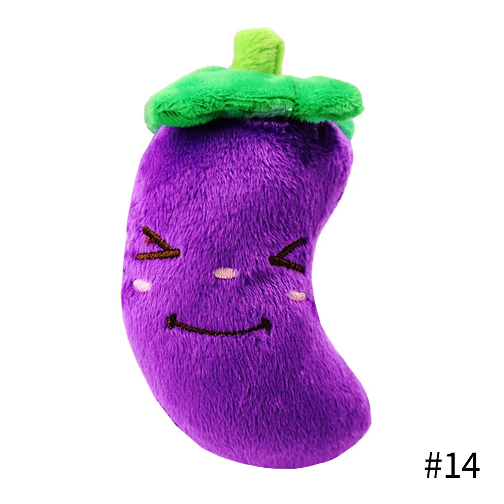 1Pc Pet Toys Fruit Animals Cartoon Dog Toy Stuffed Squeaking Cute Plush Puzzle for Dogs Cat Chew Squeaker Squeaky Toy - Image 21