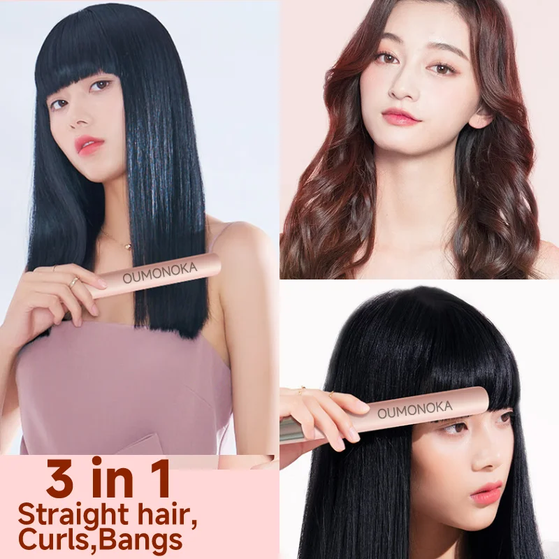 New Curling Iron Mini Hair Straightener Iron Ceramic Straightening Styling Tools Hair Curler Flat Iron Beard Straightener - Image 3