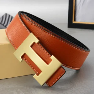 2026 New Casual Men's Belt High Quality Designer Genuine Second Cow Leather Belts Strap Male Metal Smooth Buckle Fashion
