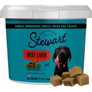 Freeze-Dried Liver Dog Treats, 21 oz, ~475 Pieces, 50% Protein, Single Ingredient, Grain-Free, Gluten-Free