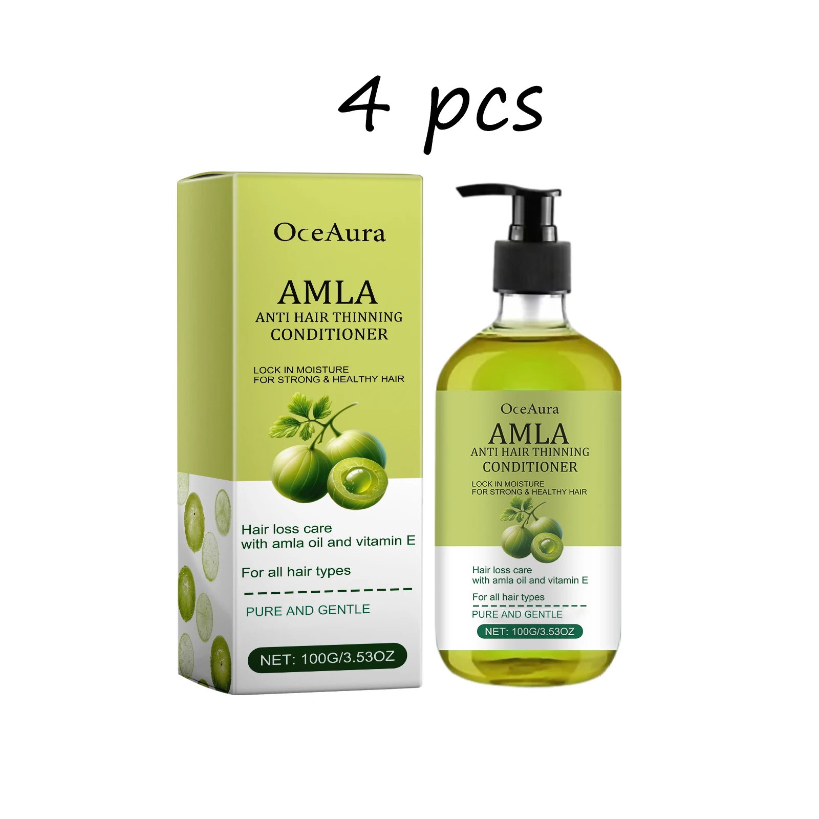 100G Amla Hair Conditioner Daily Moisturizing & Nourishing Repair Cracked Improve Smoothness Reduce Spilt End Hair Conditioner - Image 9