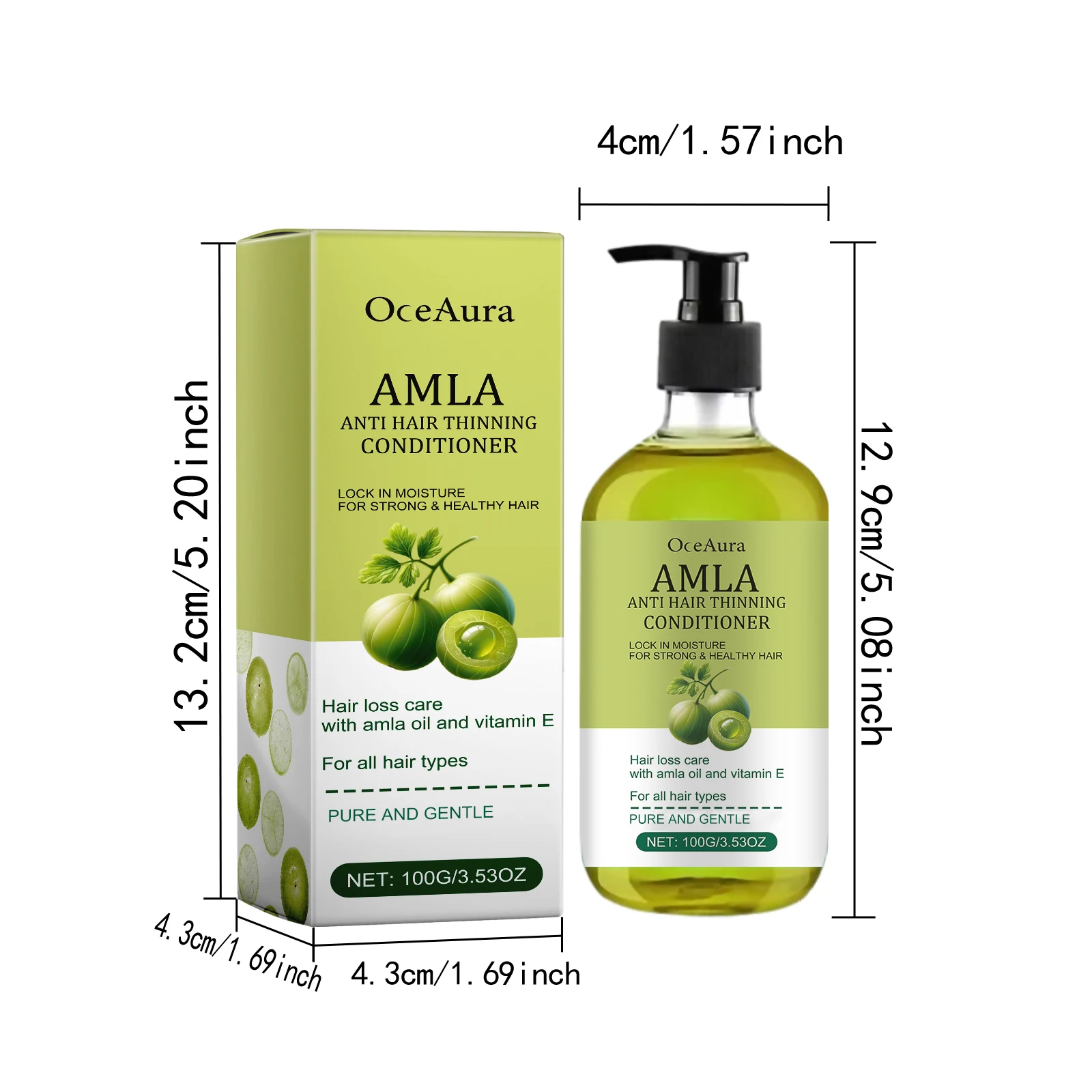 100G Amla Hair Conditioner Daily Moisturizing & Nourishing Repair Cracked Improve Smoothness Reduce Spilt End Hair Conditioner - Image 6