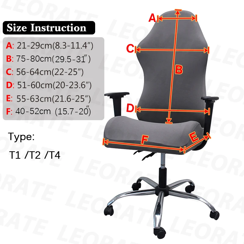 4pcs Gaming Chair Covers With Armrest Spandex Splicover Office Seat Cover For Computer Armchair Protector Cadeira Gamer - Image 2