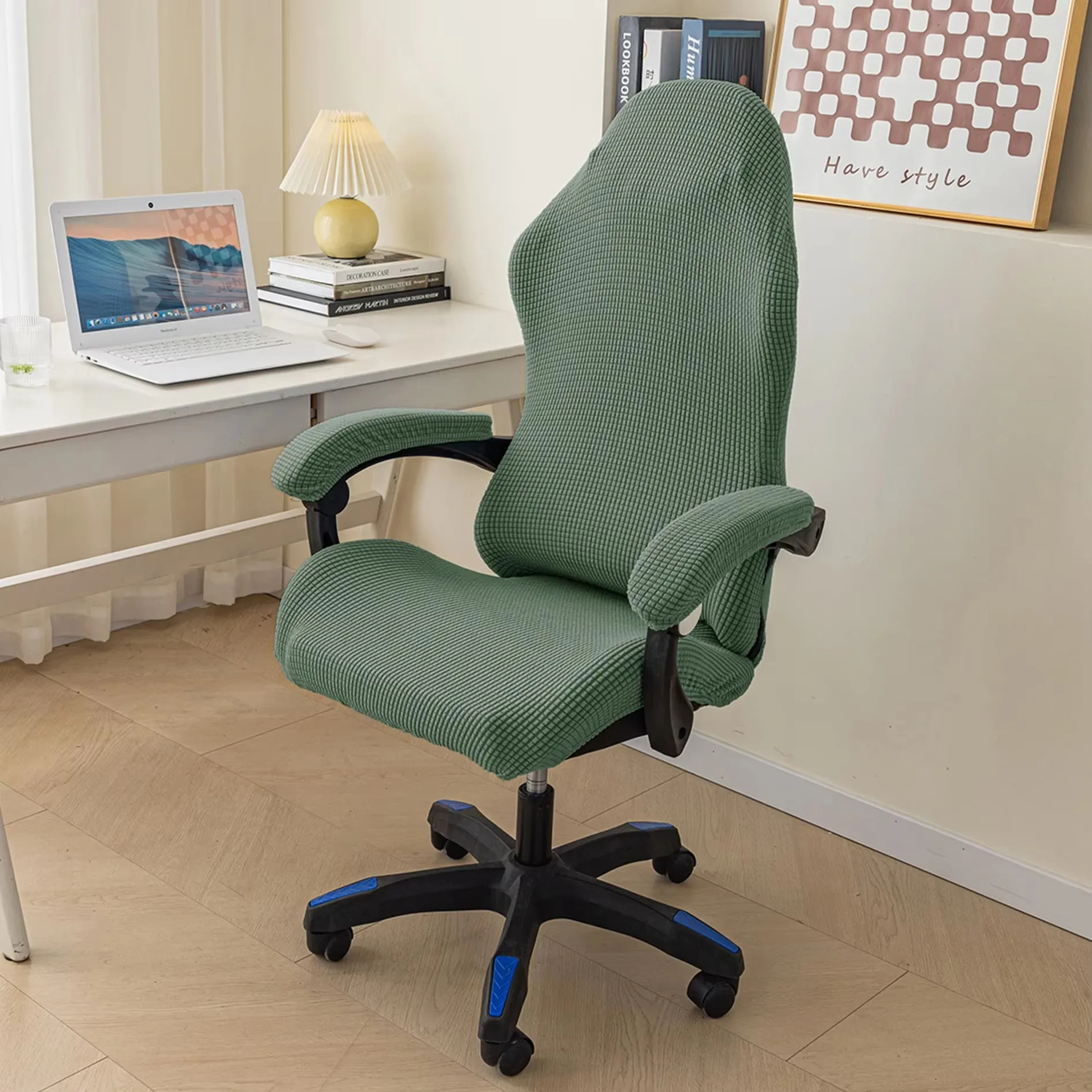 4Pcs/set Corn Velvet Office Gaming Chair Covers Esports Office Computer Game Chair Covers Home Chair Covers - Image 8