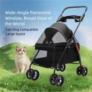 Pet cart, baby cart, small pet cart, lightweight and foldable, suitable for outdoor travel, dog and cat supplies