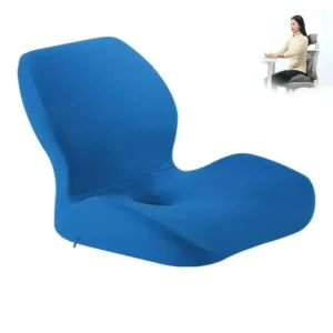 Home Office Chair Seat Cushion L-Shaped Integrated  Seat Cushion Memory Foam Seat Cushion Anti-Slip Bottom Hip Waist Support