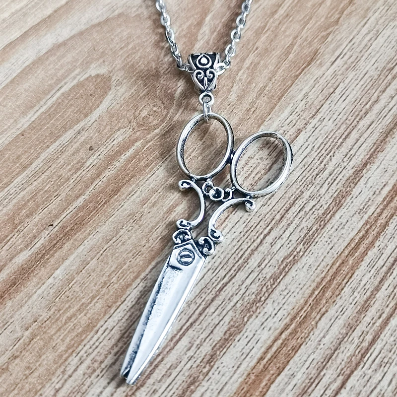 Vintage Scissor Pendant Necklace Women Men Gothic Goth Y2k Steampunk Long Collar Victorian Aesthetic Jewelry Grunge Accessories - Image 5