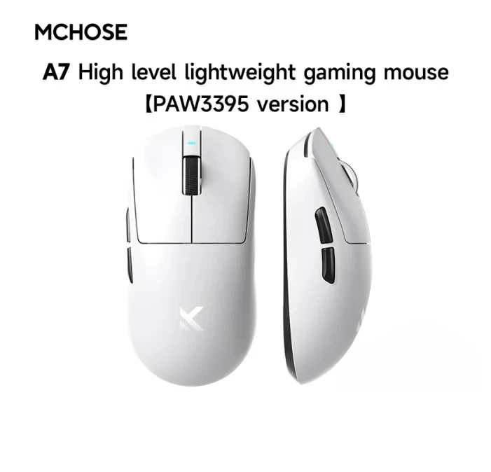 MCHOSE A7 Pro Ultra Mouse E-sports Gaming Bluetooth Wireless Tri-Mode PAW3395 Lightweight Computer Office Ergonomics Accessories - Image 16