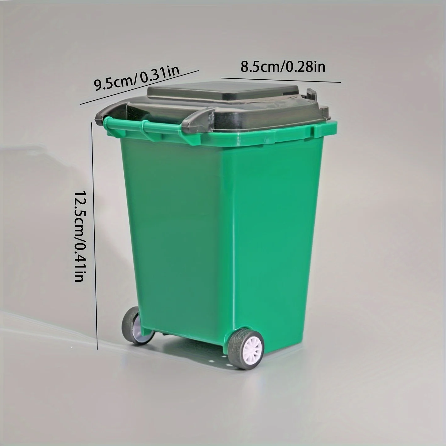 1pc Portable Mini Office Desk Trash Bin Pen Holder - Office Supplies Storage - Image 5