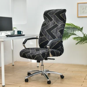Elastic Rotating Office Chair Cover With Back Anti-dirty Computer Seat Case Spandex Gaming Chairs Slipcover for Armchair