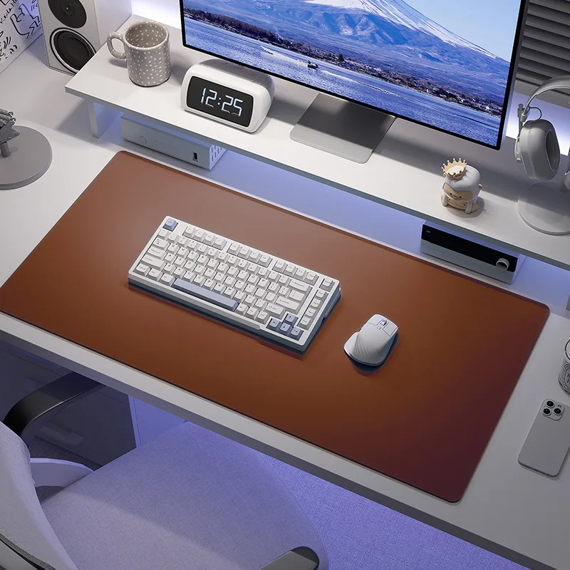 Leather Desk Mat Computer Mat for Desk Large Mouse Pad and Keyboard Mat Desk Protector for Office - Image 7