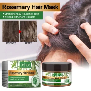 EELHOE Rosemary Repair Damaged Hair Mask Scalp Treatment Improve Frizzy Dryness Smoothing Straightening Cream Hair Care Products