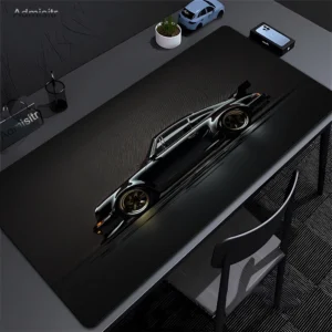 Japan Sports Car Large Black Mousepad Office Gamer Keyboard Desk Mat  Natural Rubber Mousepad Speed Desk Mat Anime Lock edge pad