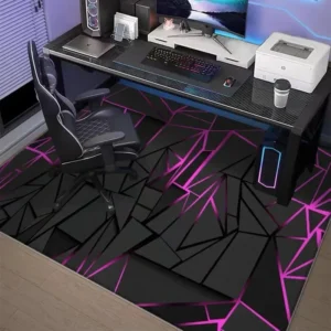 VIKAMA Gaming Chair Mat Soundproofing Floor Protector Office Desk Chair Mat Living Room Bedroom Study Decorative Rug