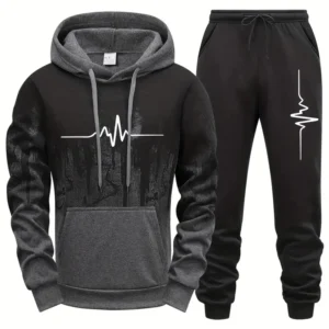 Autumn Winter High Quality Men's Tracksuit Casual Jogging Men Versatile Sweatshirts Sweatpants Fashion Daily Sports Hoodies Set
