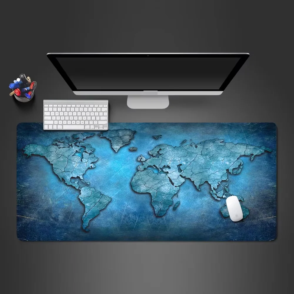 World Map Mouse Pad Large Gaming Mouse pad 900x400 rubber desk mat Non-slip PC laptop Gamer desk accessories table pad carpet - Image 13