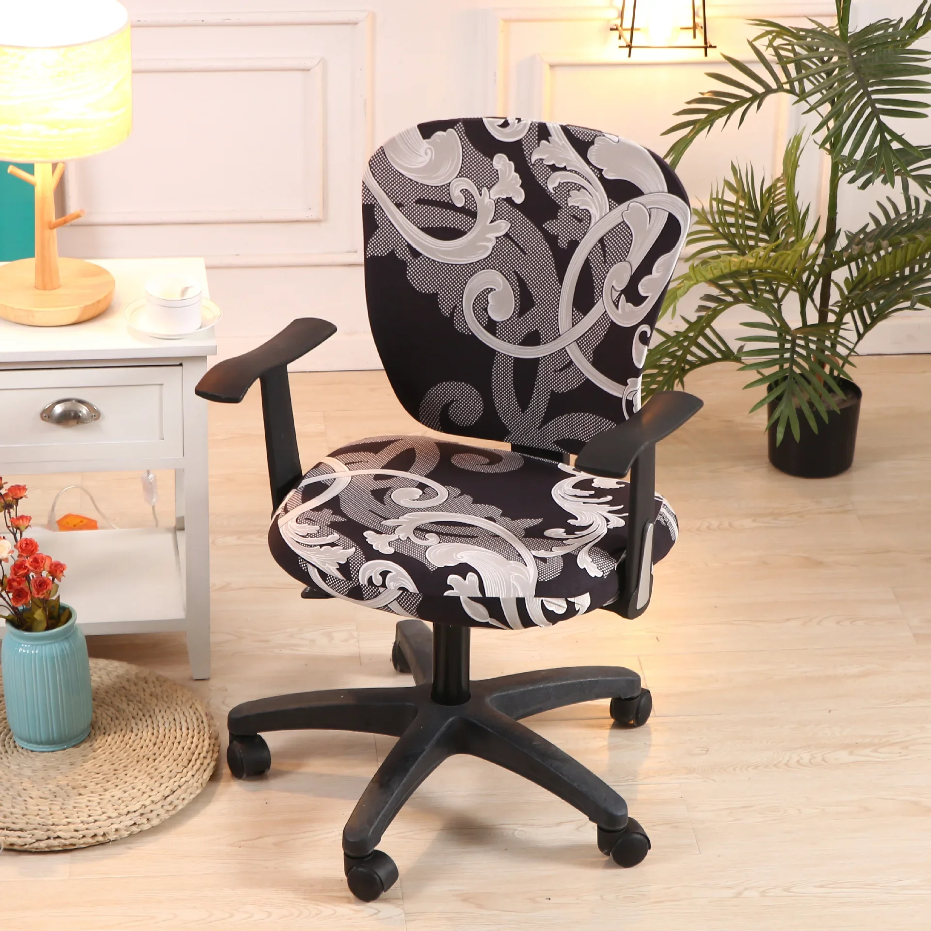 1 Set Office Chair Covers ElasticGaming Chair Covers Lift Removable Computer Armchair Slipcover Rotating funda silla escritorio - Image 4