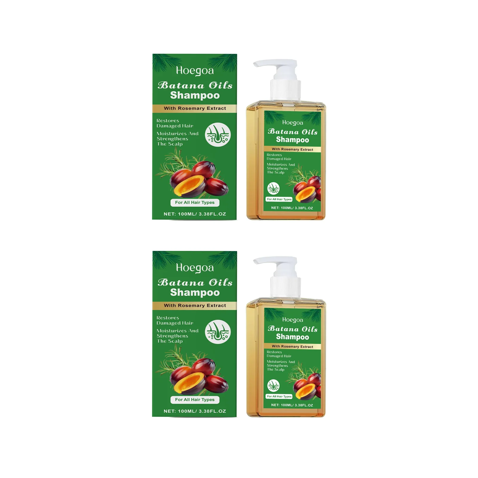 Pure Batana Shampoo Hair Strengthen Moisturizer Restore Damaged Brittle Hair Anti Loss Improve Dandruff Scalp Oil Control Care - Image 7