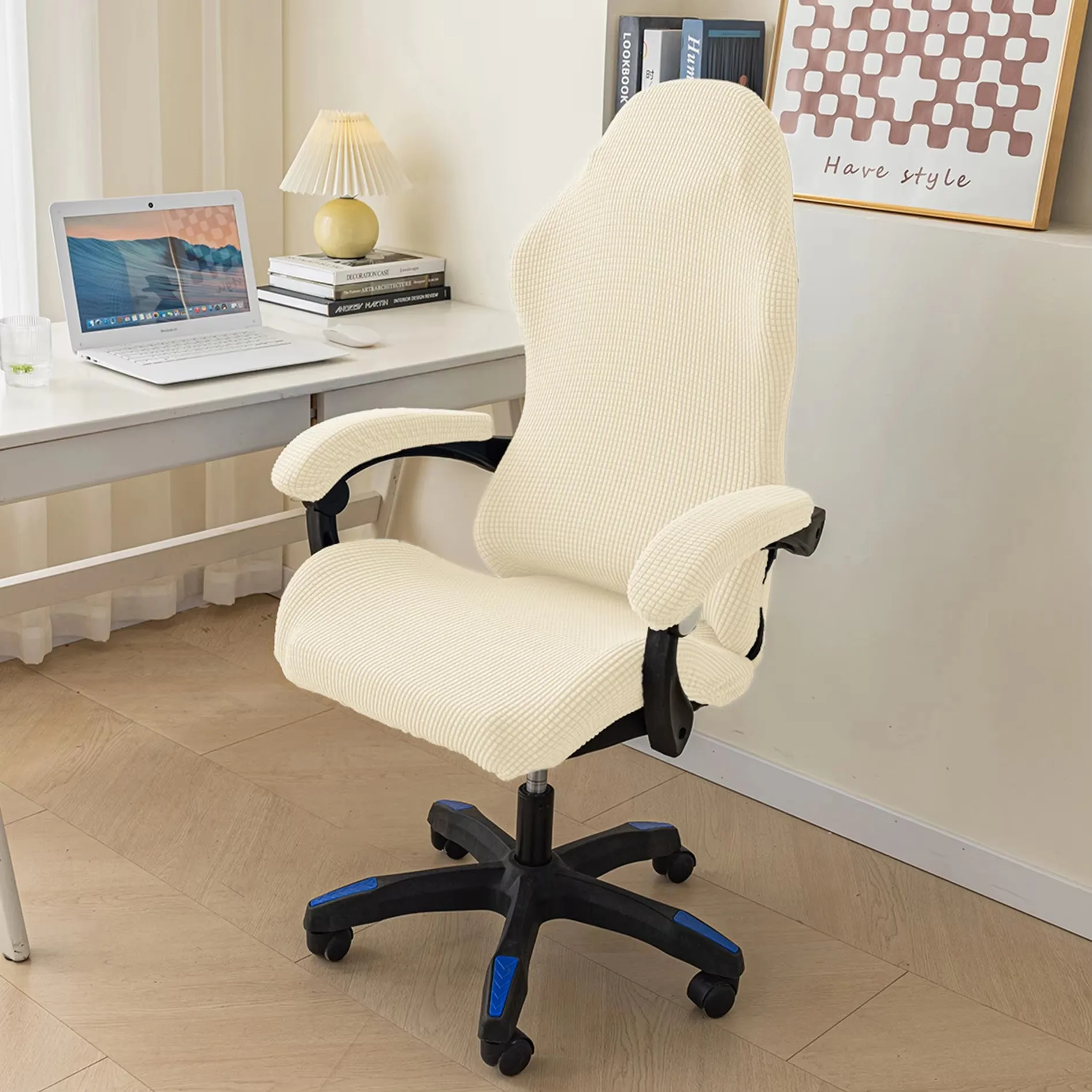 4Pcs/set Corn Velvet Office Gaming Chair Covers Esports Office Computer Game Chair Covers Home Chair Covers - Image 7