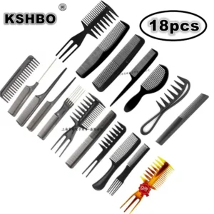 12/18PCS Professional Hair Brush Comb for Salon Barber Hairdressing Styling Tools - New Hairbrush Hair Care with Free Gift