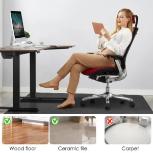 Fashion Non Adhesive Office Chair Mat Self-adhesive Anti Slip Rolling Wheelchair Carpet Wooden Floor Protection Pad Home Office