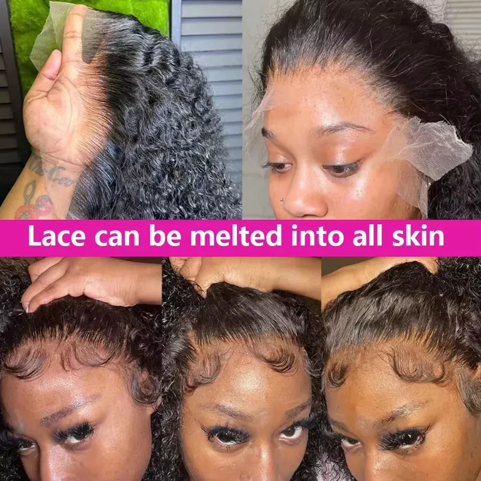 Brazilian Short Bob 100% Human Hair 13x6 Lace Frontal Human Hair Deep Wave 5x5 Lace Front Curly 4x4 Lace Closure Wigs 12 14inch - Image 2