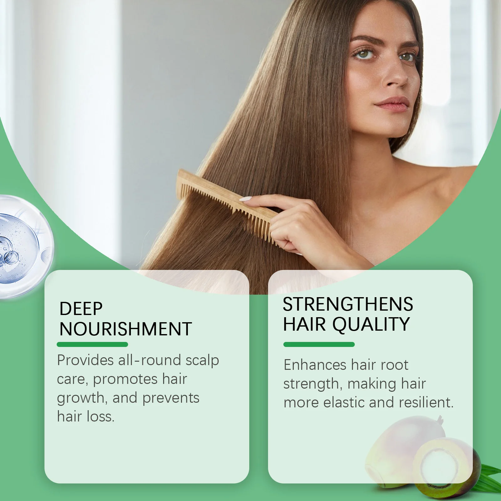 Pure Batana Shampoo Hair Strengthen Moisturizer Restore Damaged Brittle Hair Anti Loss Improve Dandruff Scalp Oil Control Care - Image 3
