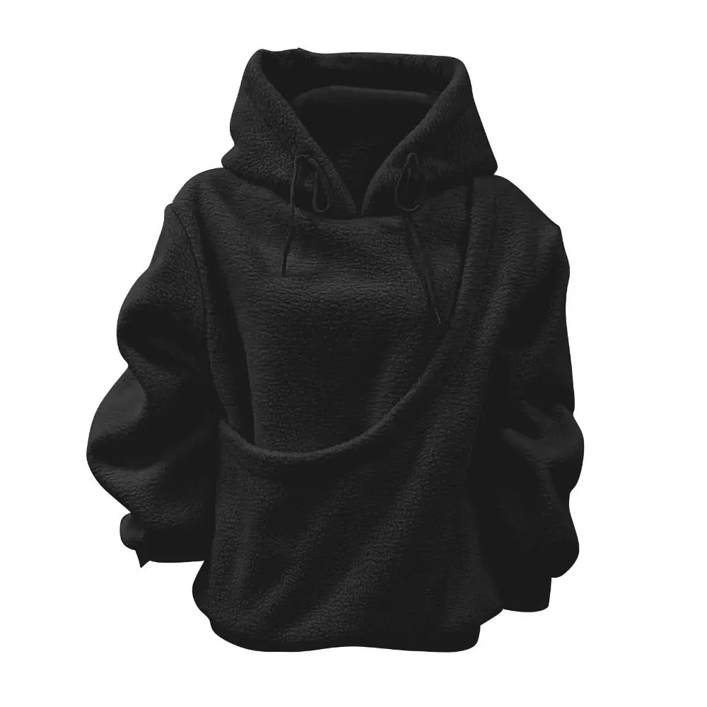 Front Large Pouch Pet Carrier Hoodie Long Sleeve Material Cat Dog Bag Daily Wear Hands-Free Unisex Pouch Sweatshirt Cats - Image 5