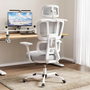 Office Chair Ergonomic Desk Chair with Lumbar Support and Headrest, Thick Cushion Mesh Computer Chair with Armrest, Customized