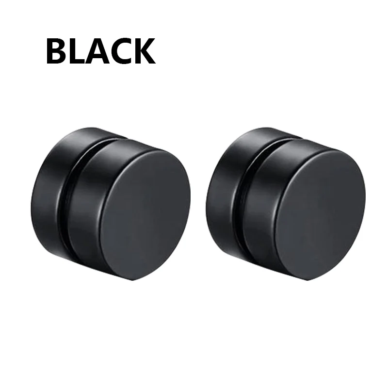 3 Pairs Crystal Strong Magnetic Ear Stud Clip Earrings for Men and Women Punk Round Zircon Magnet Earrings Non Piercing Jewelry - Image 10