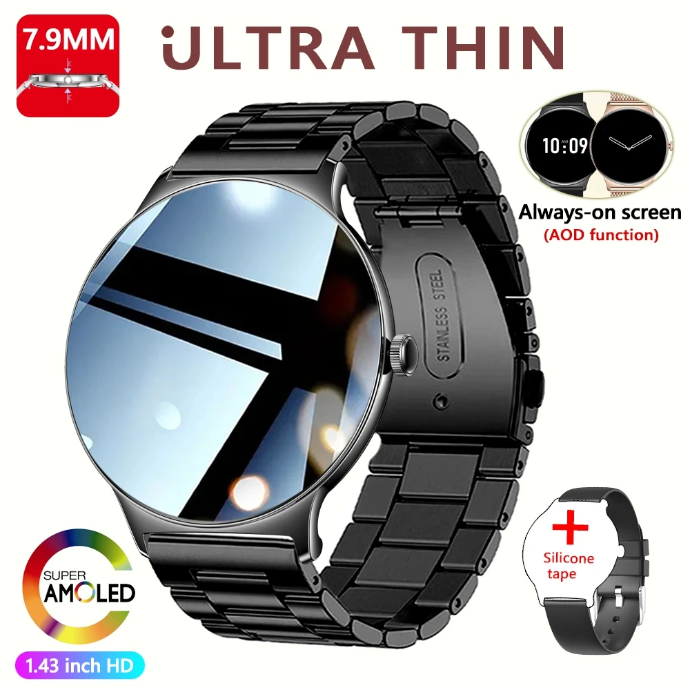 ChiBear Ultra Thin Fashion Smart Watch Women Screen Always Display Time Sports Bracelet Bluetooth Call AMOLED Smartwatch Woman - Image 15