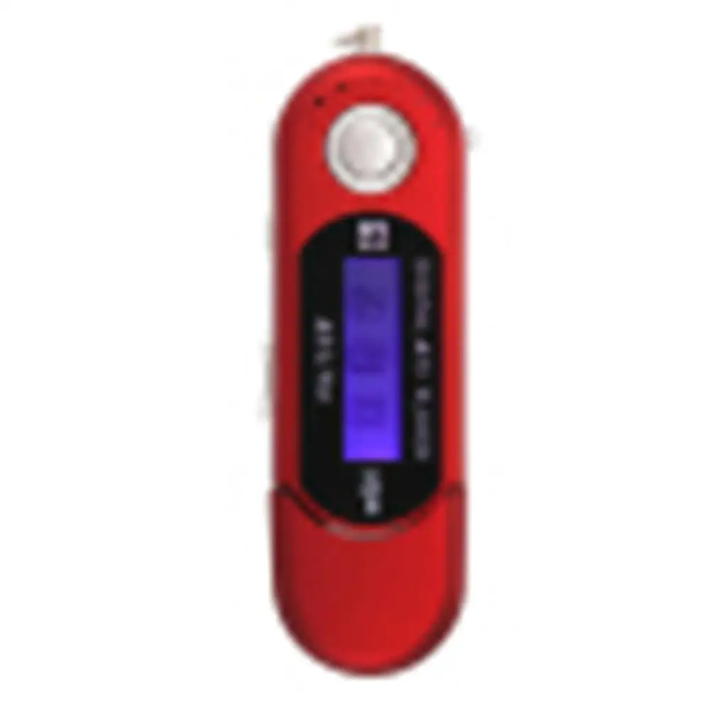 Mini MP3 Player Flash Drive LCD Music Player One Finger Control School Sliver - Image 3