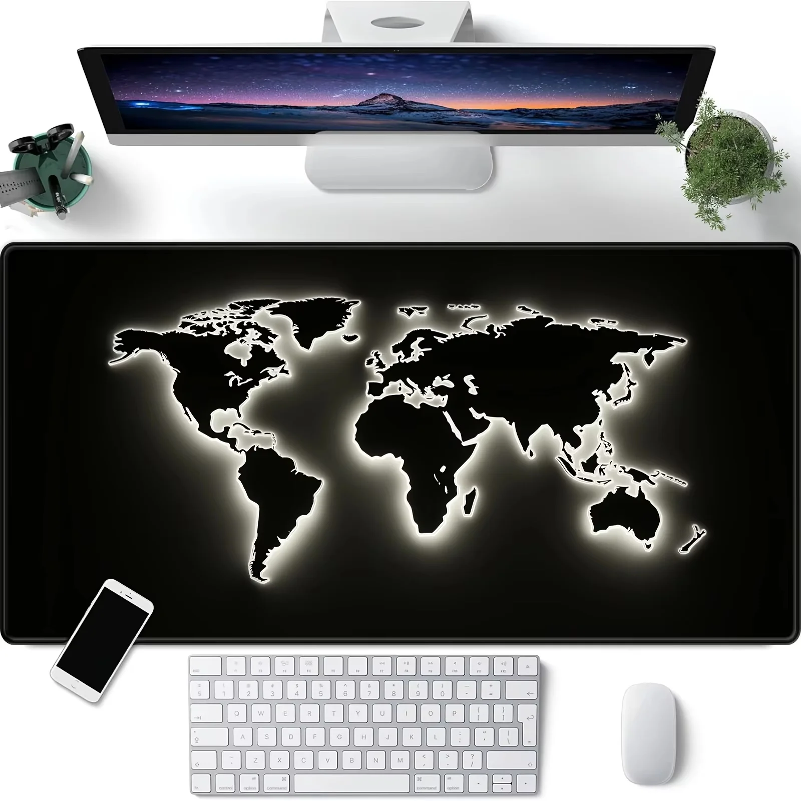 World Map Mouse Pad Large Gaming Mouse pad 900x400 rubber desk mat Non-slip PC laptop Gamer desk accessories table pad carpet - Image 9
