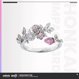 Elysia Ring Game Honkai Impact 3 MiHoYo Official Herrscher of Human: Ego Oath Rings Adjustable Jewelry Gifts for Girls Women